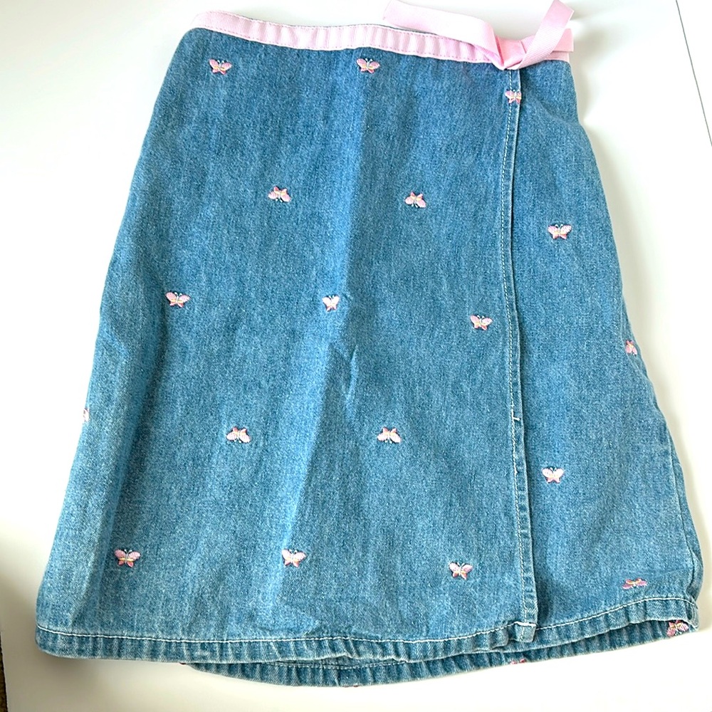 “In Full Spring” brand elastic waist wrap around skirt Size M
